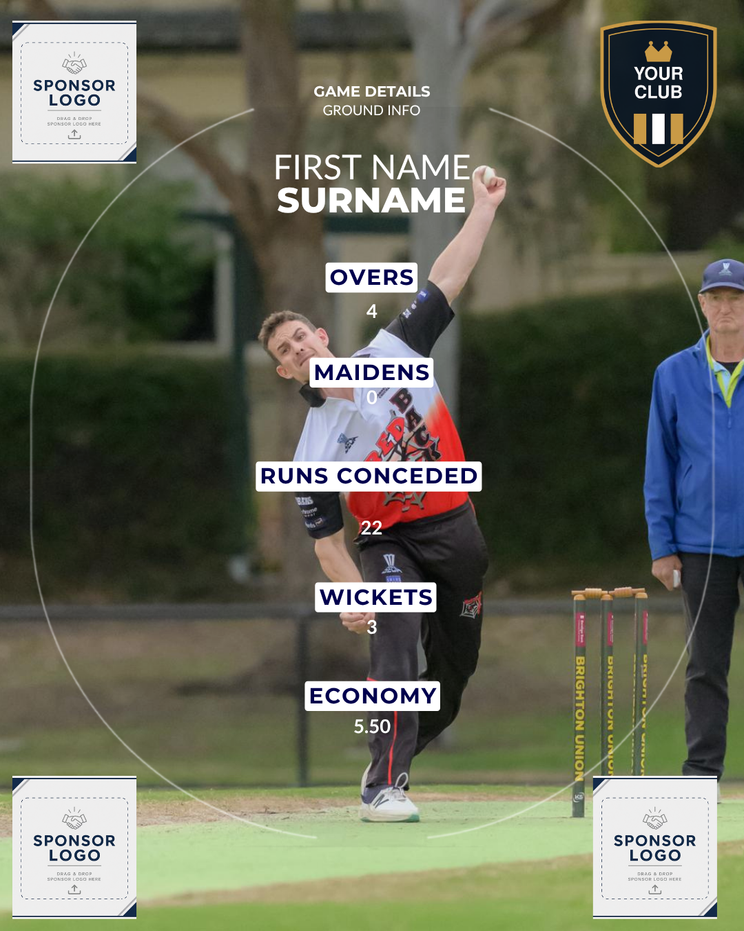 Cricket Club Social Media Pack