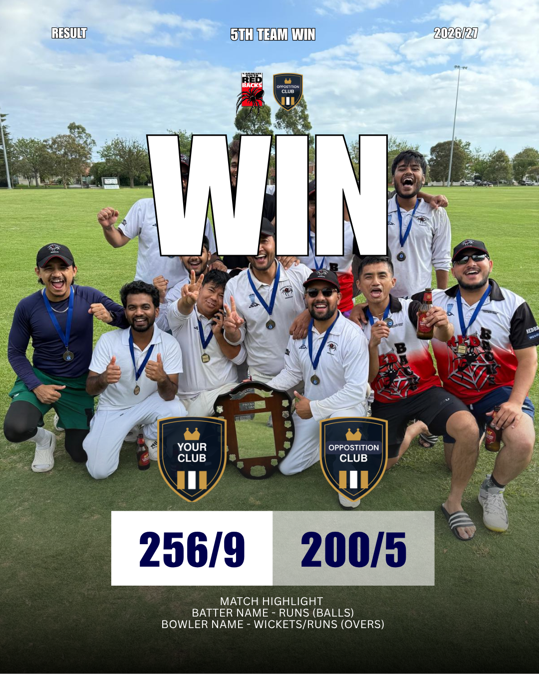 Cricket Club Social Media Pack