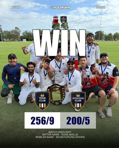 Cricket Club Social Media Pack