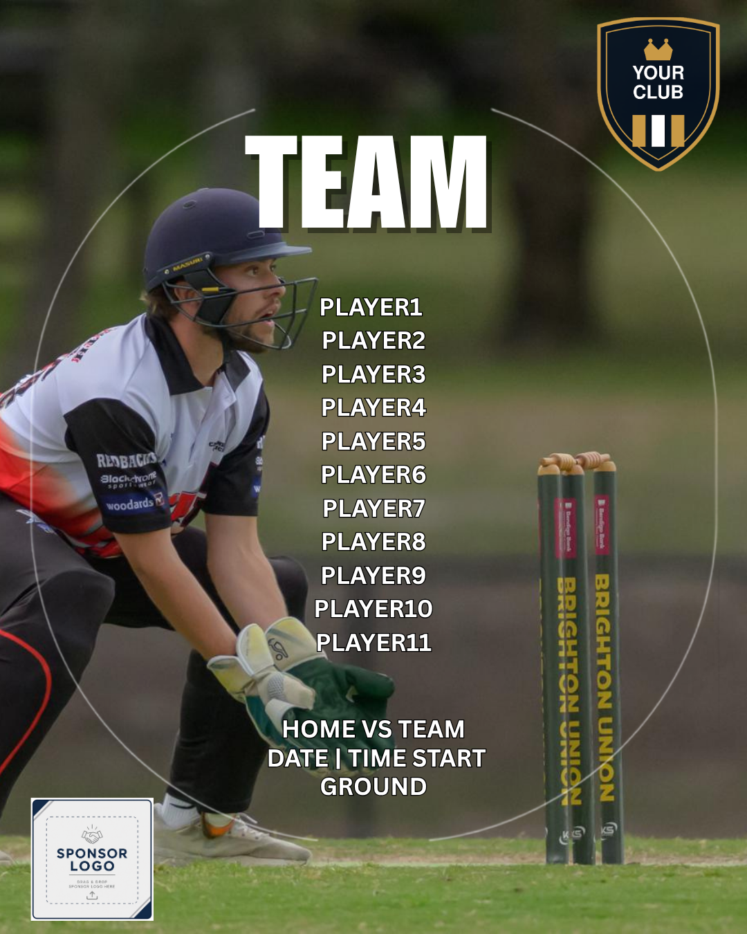 Cricket Club Social Media Pack