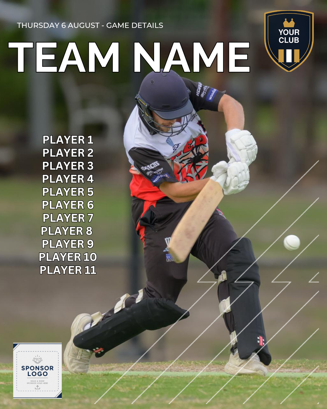 Cricket Club Social Media Pack