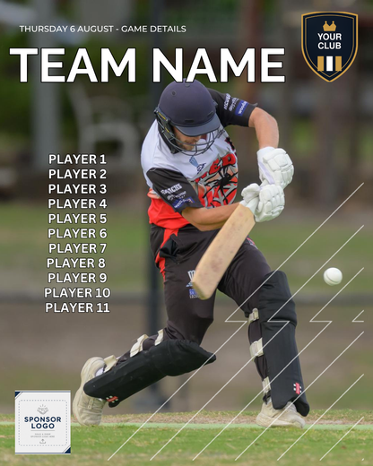 Cricket Club Social Media Pack