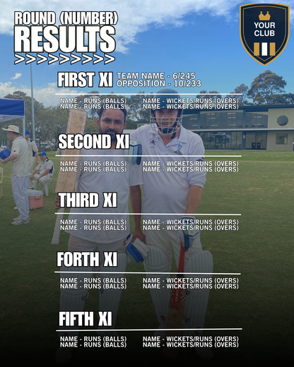 Cricket Club Social Media Pack